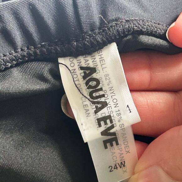 Younique x Aqua Eve Tankini with Boy Shorts Two Piece Swimsuit Pink 24W NEW - Picture 8 of 10